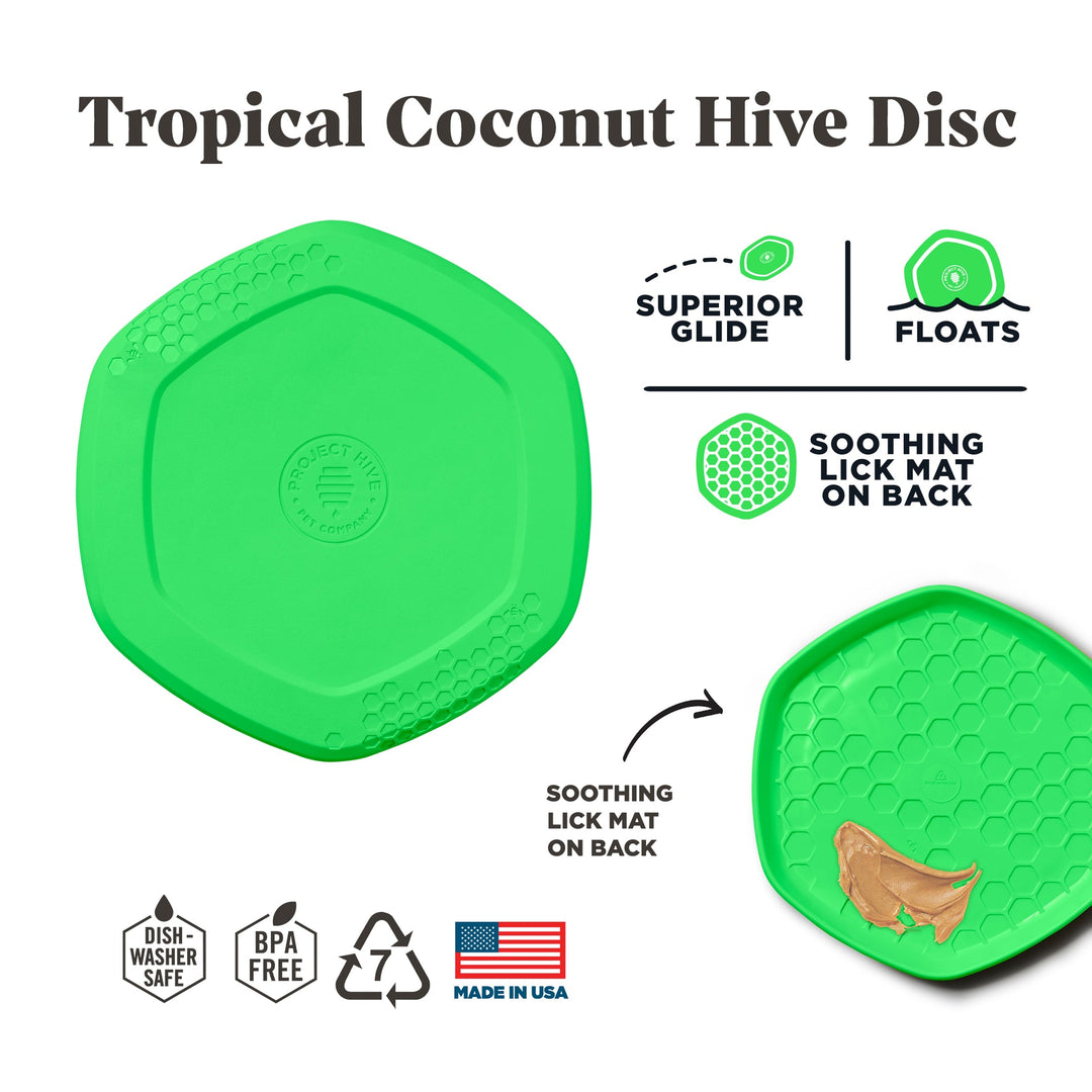 DISCProject Hive Disc/Lick Mat-Tropical Coconut