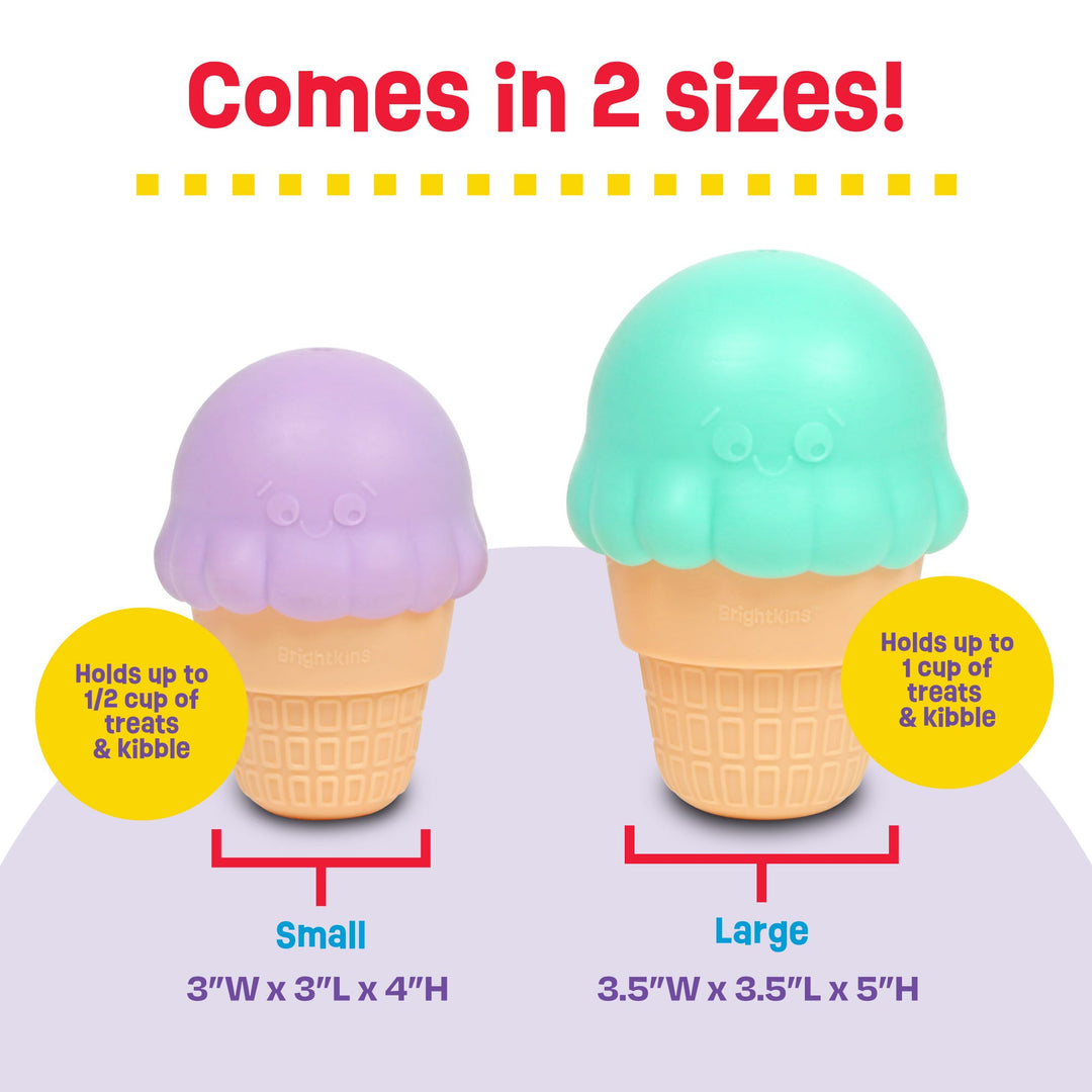 Ice Cream Cone Treat Dispensor Orange-Small