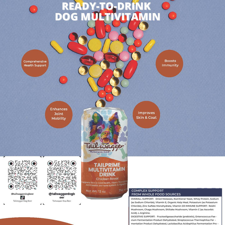 Tailwagger Dog Beer-Tailprime Multivitamin