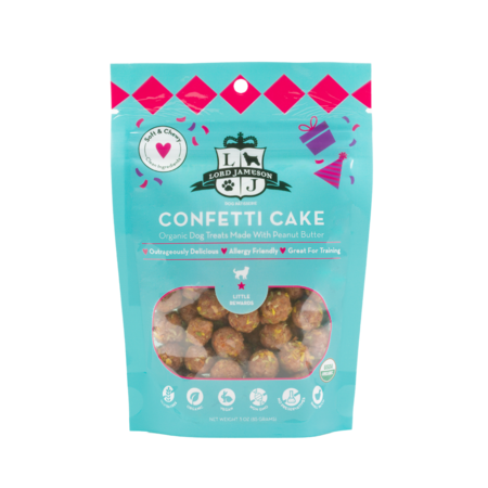 Small Breed Confetti Cake Organic Dog Treat