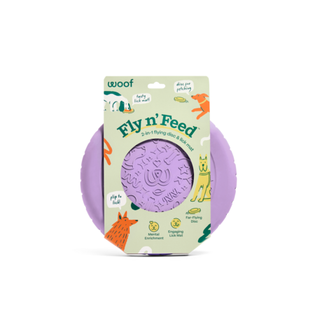Woof Dog Toy Forager Fly N Feed