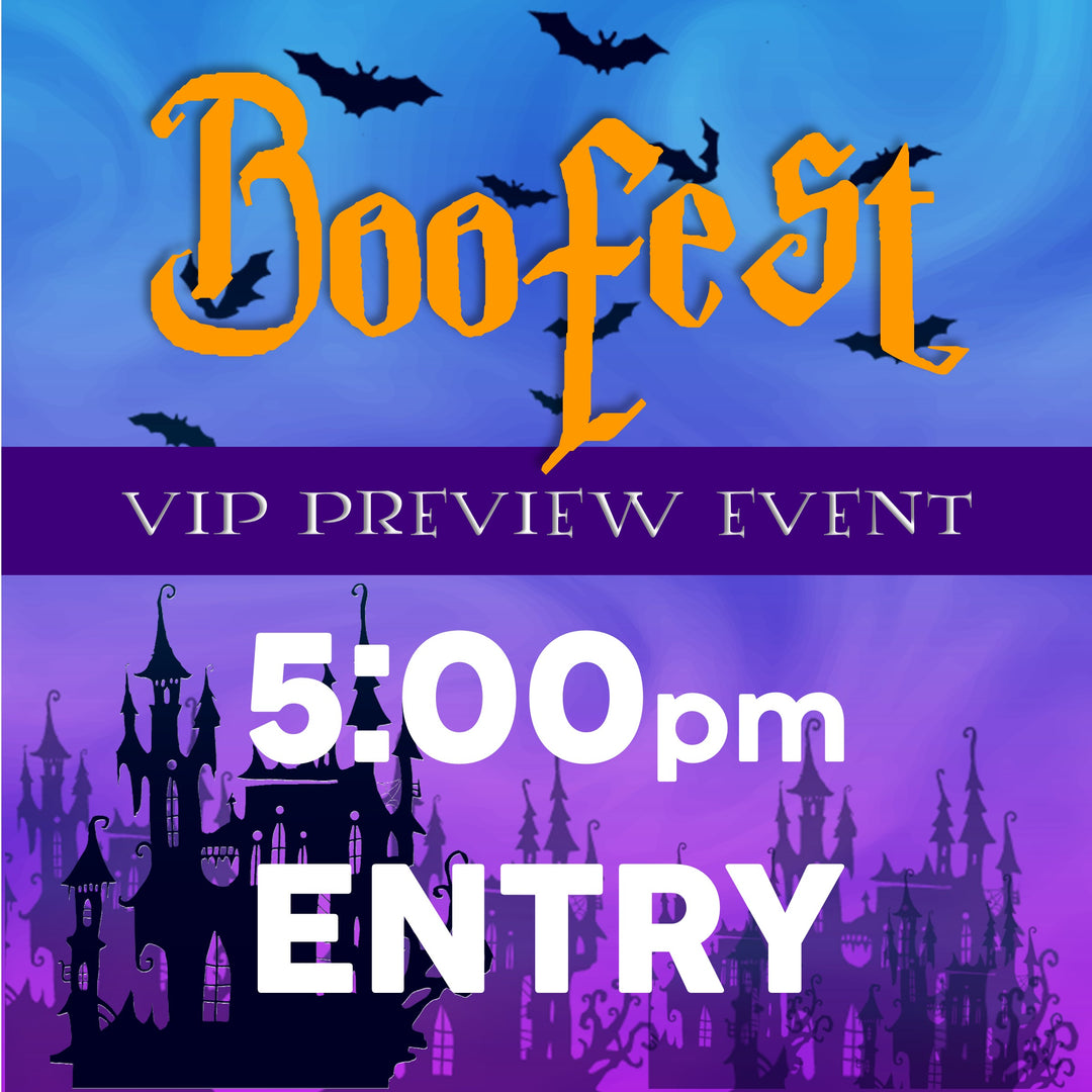 BOOFEST VIP Event 5:00pm-5:15pm Entry