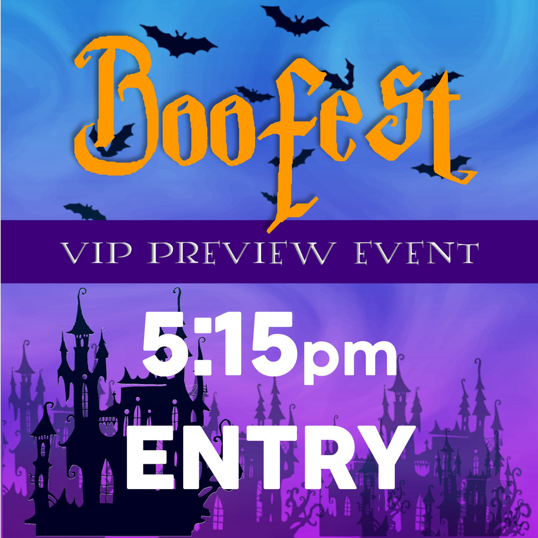 BOOFEST VIP Event 5:15pm-5:30pm Entry