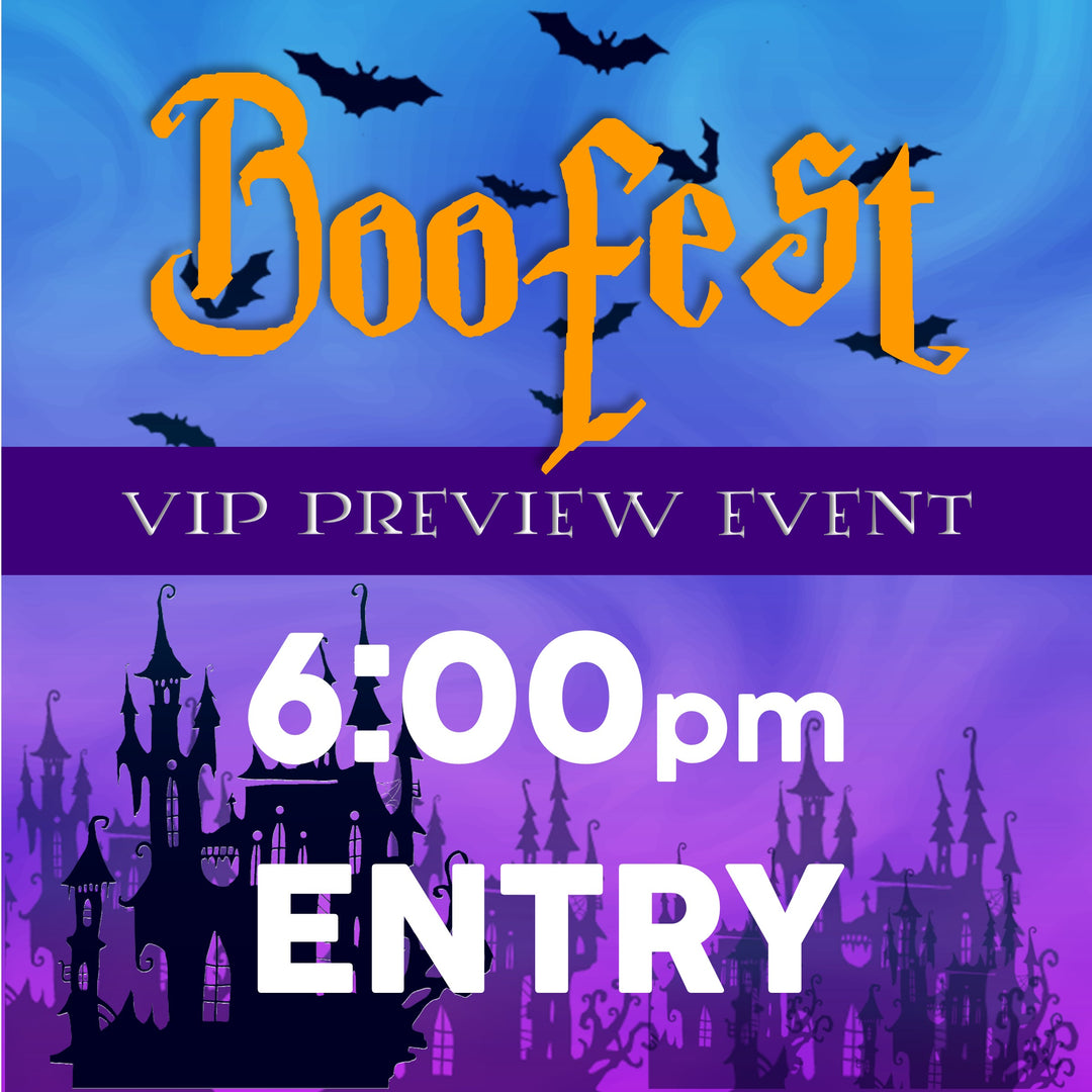 BOOFEST VIP Event 6:00pm-6:15pm Entry