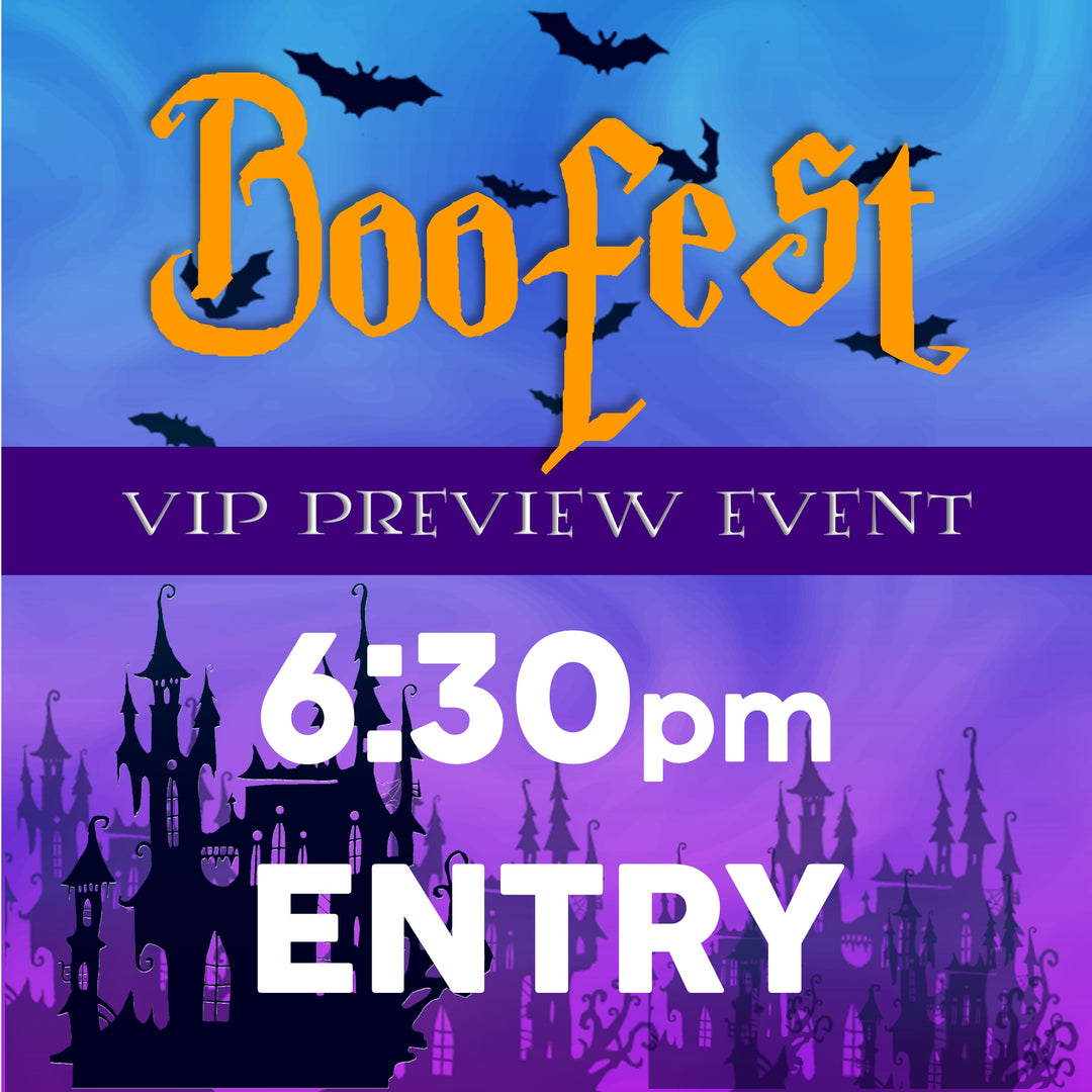 BOOFEST VIP Event 6:30pm-6:45pm Entry