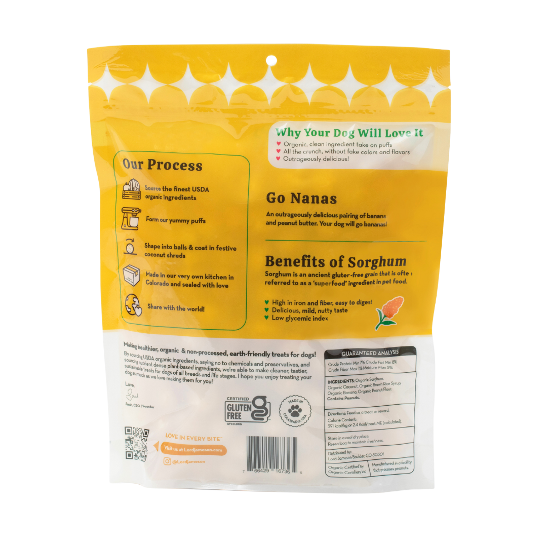Go Nanas Organic Dog Treats