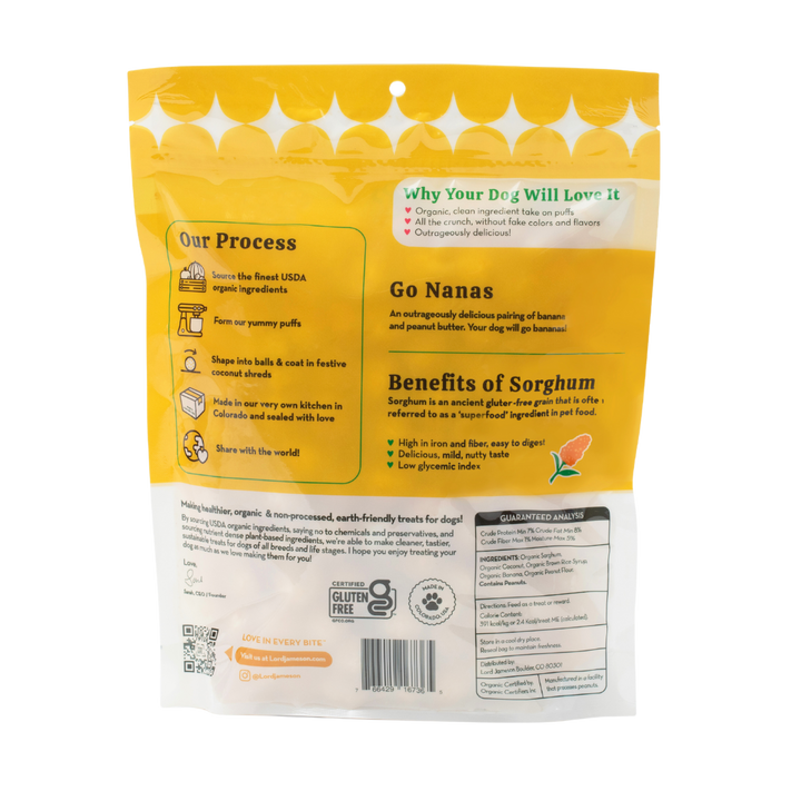 Go Nanas Organic Dog Treats