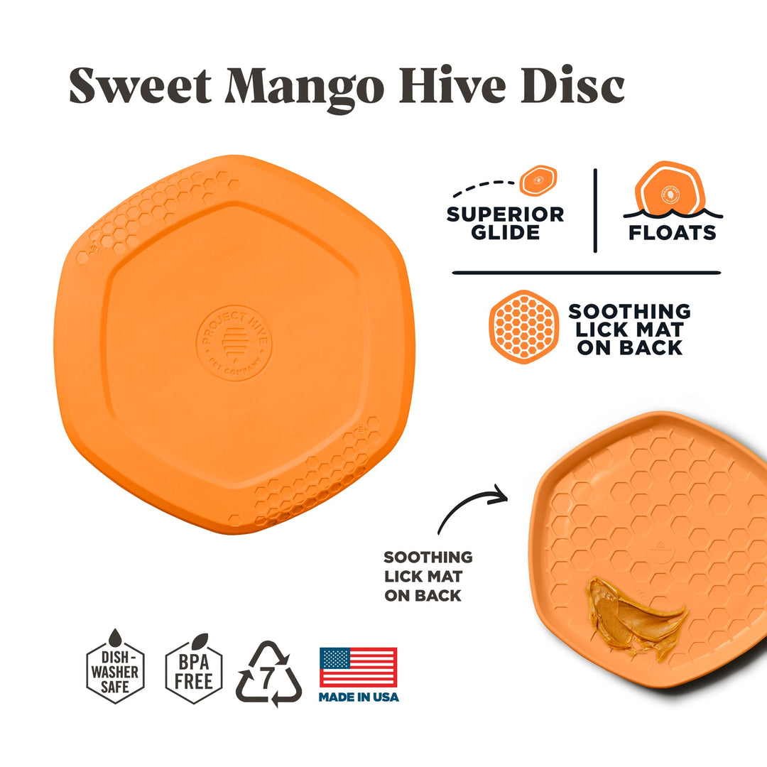 Project Hive Disc/Lick Mat-Sweet Mango