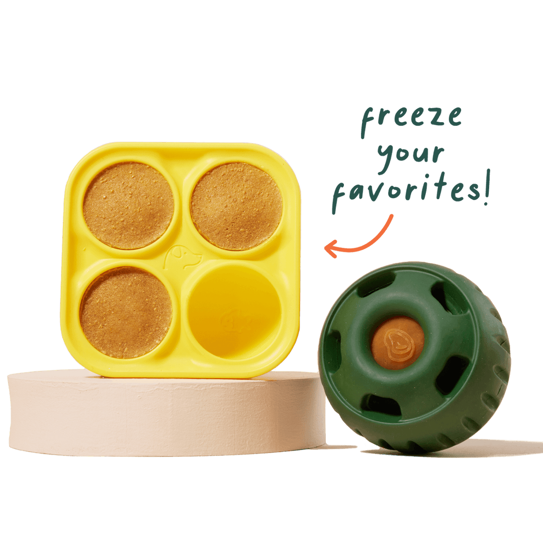 Woof-Pupsicle Treat Tray-Yellow