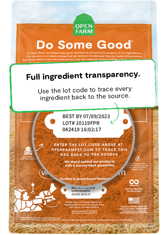 Open table dog 2024 food