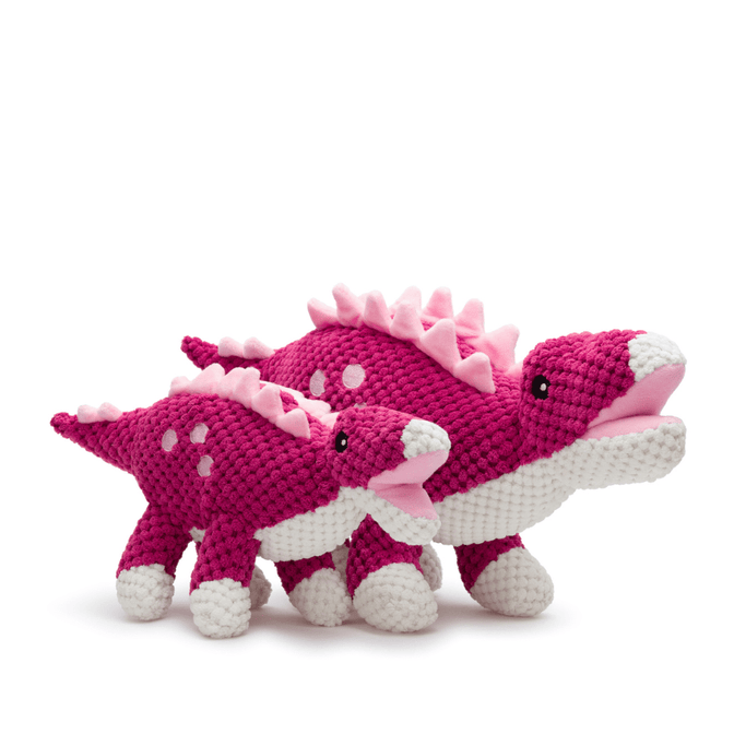 Floppy Pink Stegosaurus Dinosaur Toy