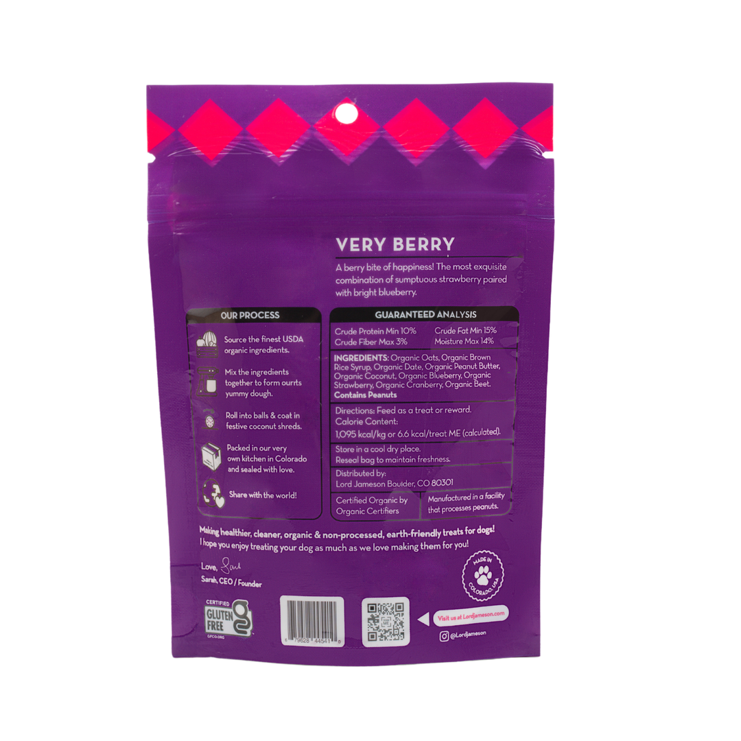 Small Breed Very Berry Organic Dog Treat