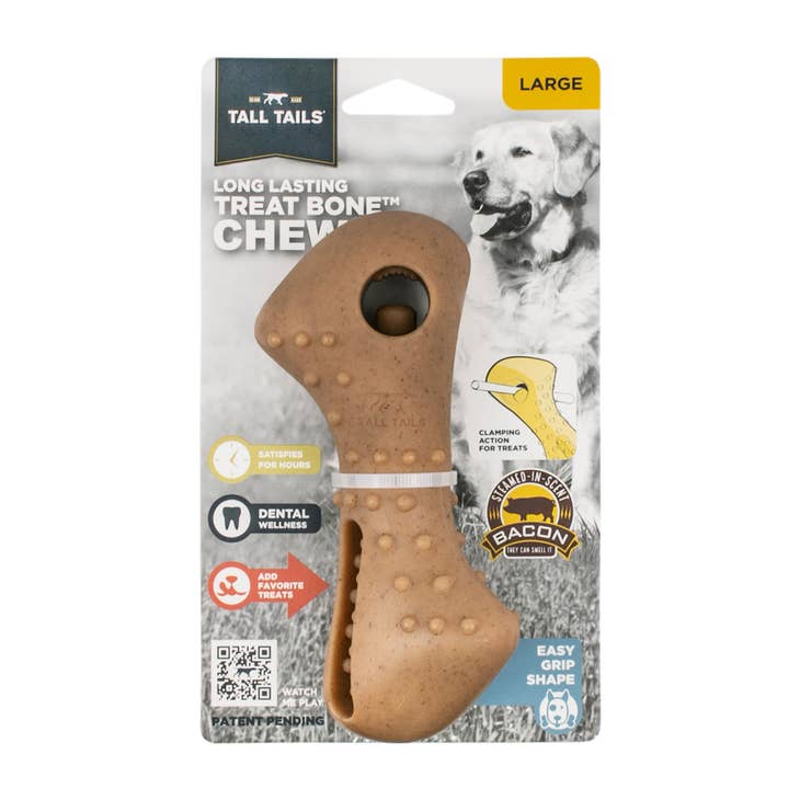 Treat Bone Chew Dog Toy-LG 7"