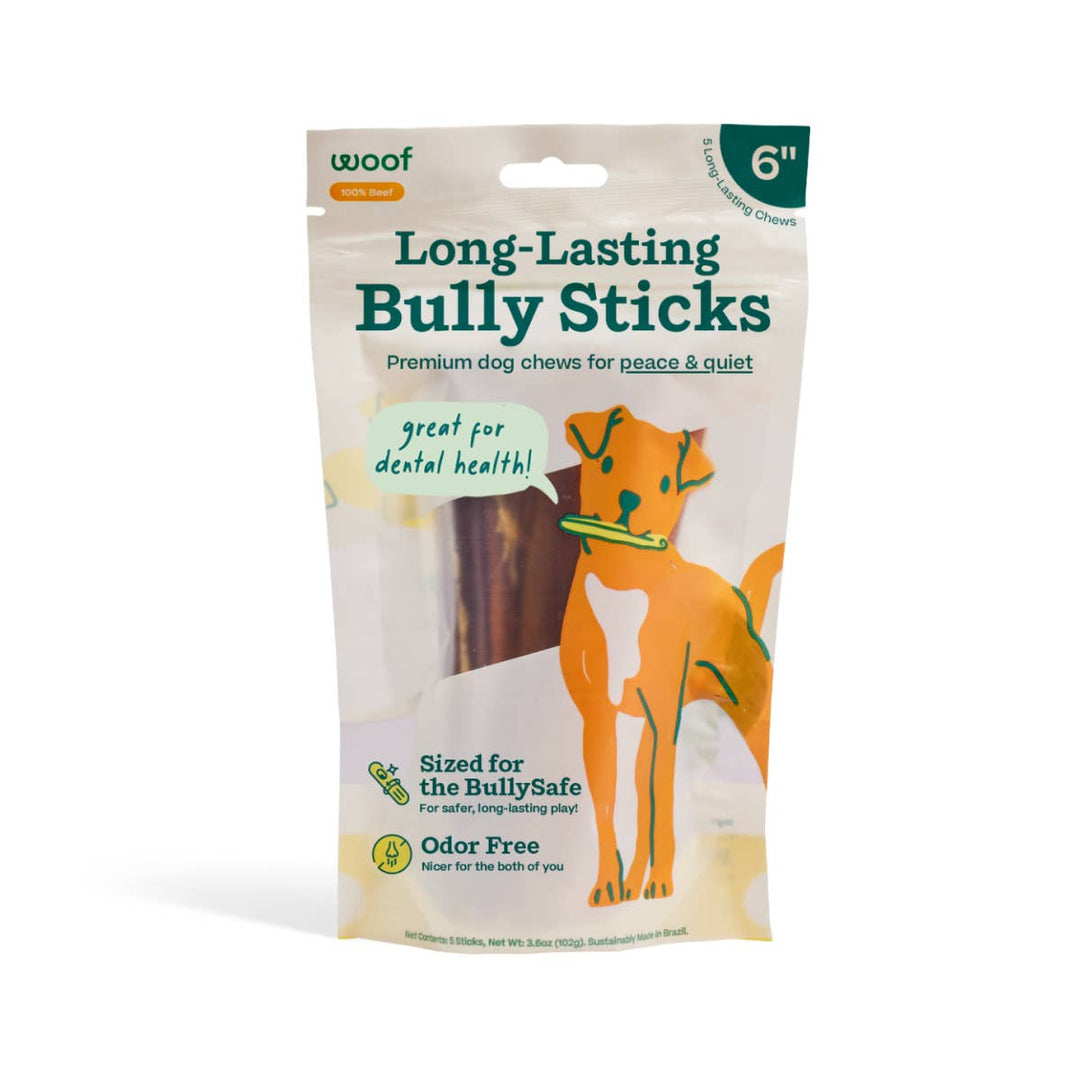 Bullysafe Chews-Bully Sticks 6"/5 pack