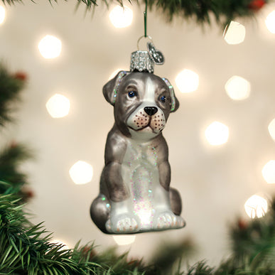 Pitbull Pup Ornament