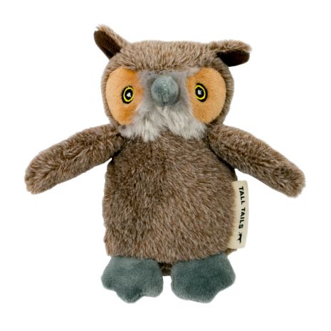 Owl Squeaker Dog Toy 5"