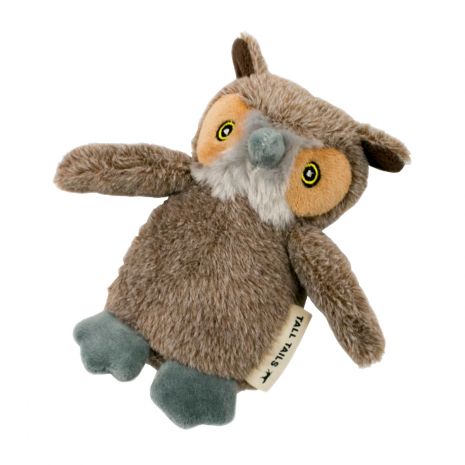 Owl Squeaker Dog Toy 5"