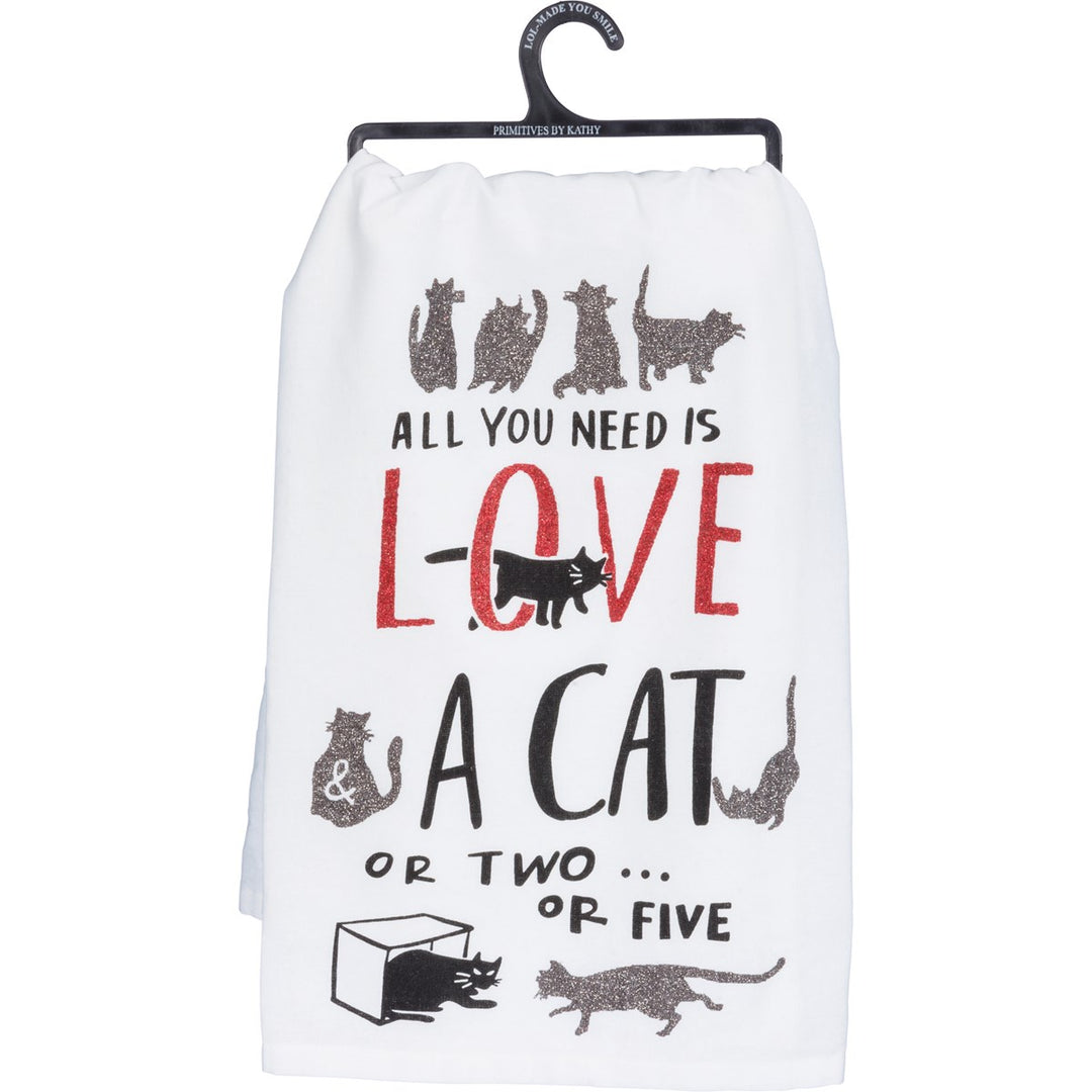 A Cat or Two or Five Kitchen Towel