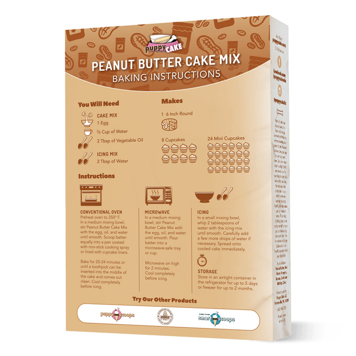 PuppyCake-Peanut Butter (Wheat Free)