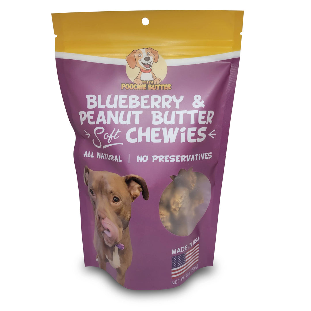 Peanut Butter + Blueberry Chewies - 8oz