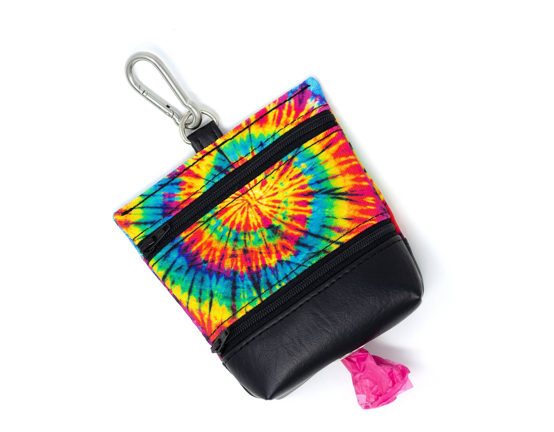 Dog Treat Pouch with Poop Bag Dispenser - Tie Dye